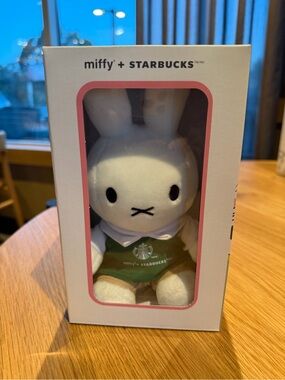 Starbucks Miffy Plush Doll White and Green